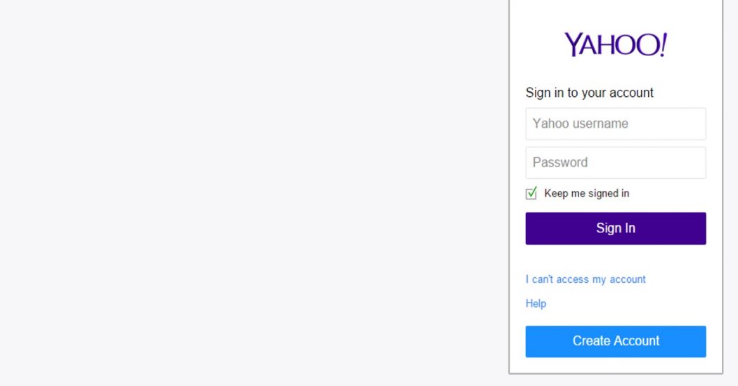 Yahoo mail sign in