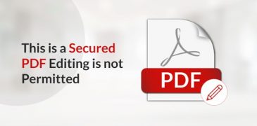 This is a Secured PDF Document Editing is Not Permitted
