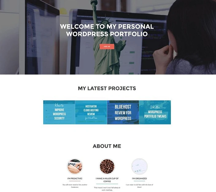 Welcome WordPress Portfolio